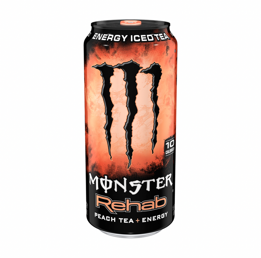 Monster Rehab Peach 473ml  (USA IMPORT) - Sugar Box