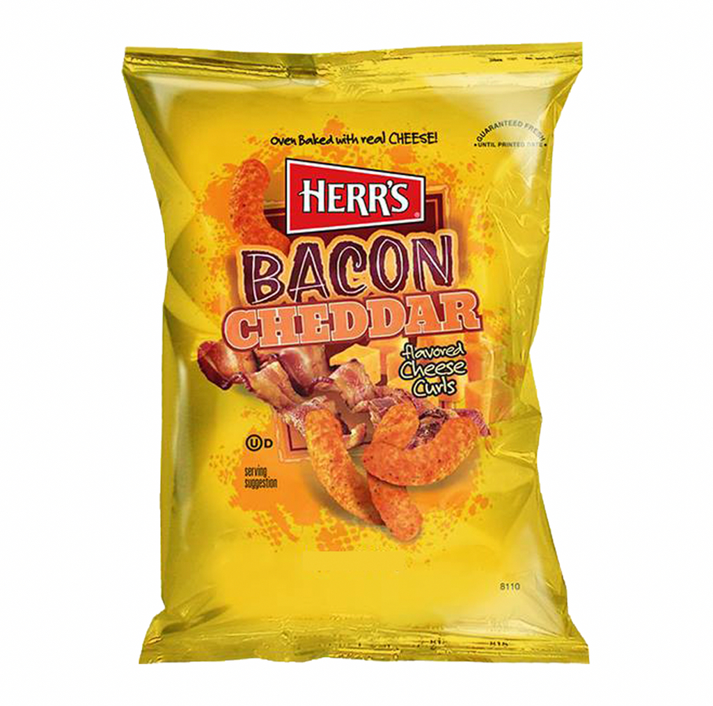 Herr's Bacon Cheddar Cheese Curls 199g - Sugar Box