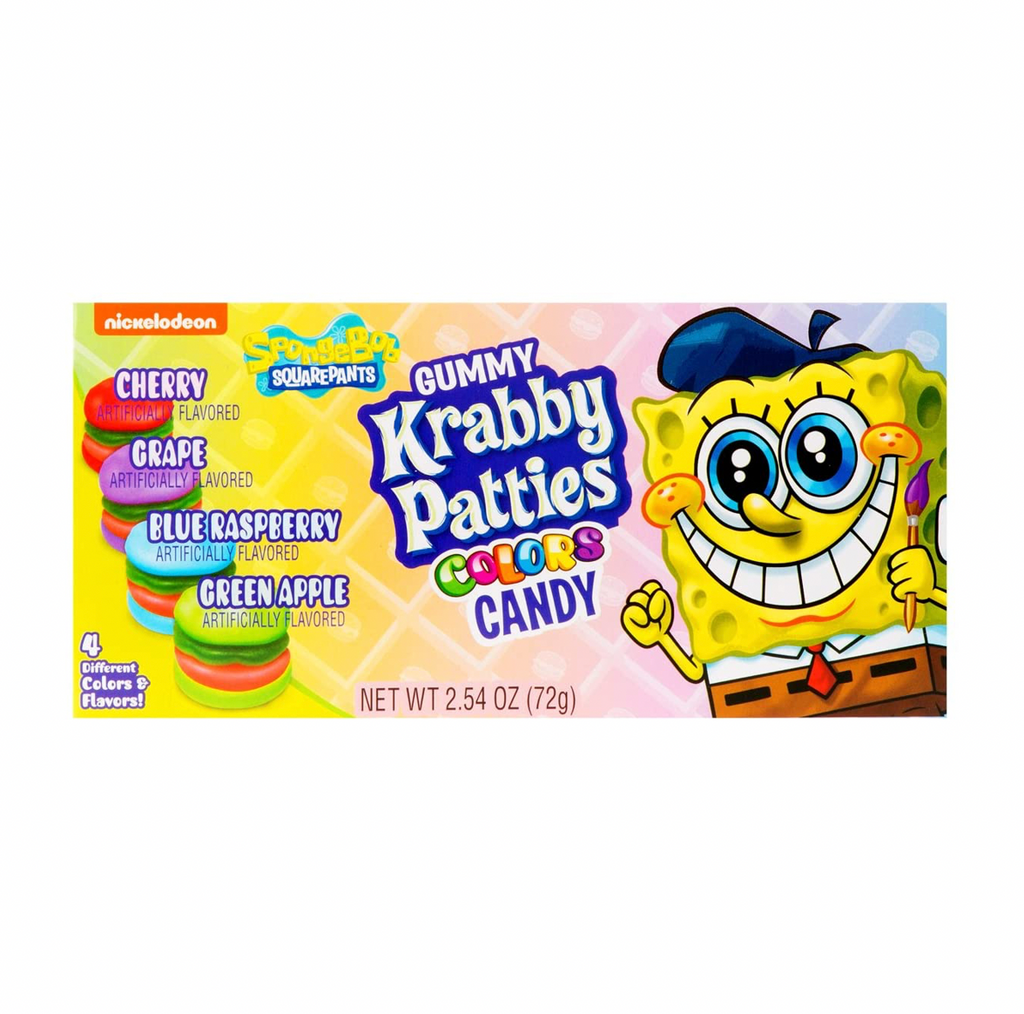 Spongebob Squarepants Gummy Krabby Patties Colors 72g - Sugar Box