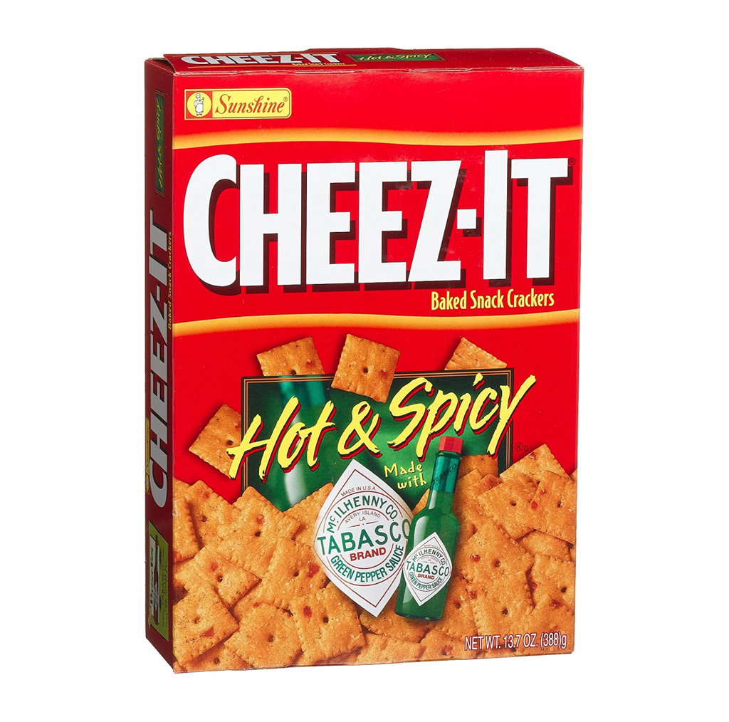 Cheez-It Hot and Spicy Tabasco 351g - Sugar Box