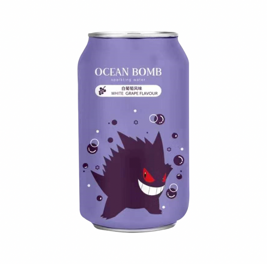 Ocean Bomb Pokemon Gengar White Grape 355ml - Sugar Box