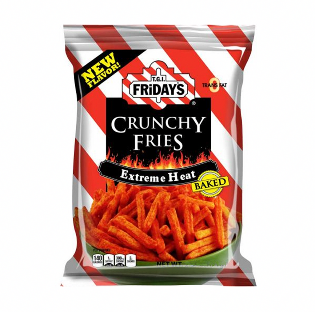 TGI Fridays Extreme Heat Crunchy Fries 127.8g - Sugar Box
