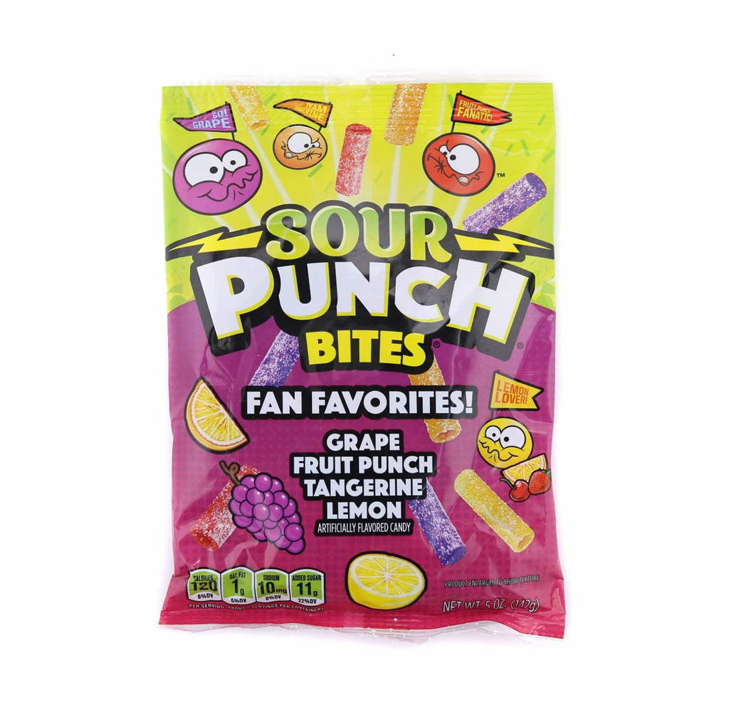 Sour Punch Fan Favorites Bites Peg Bag 142g - Sugar Box