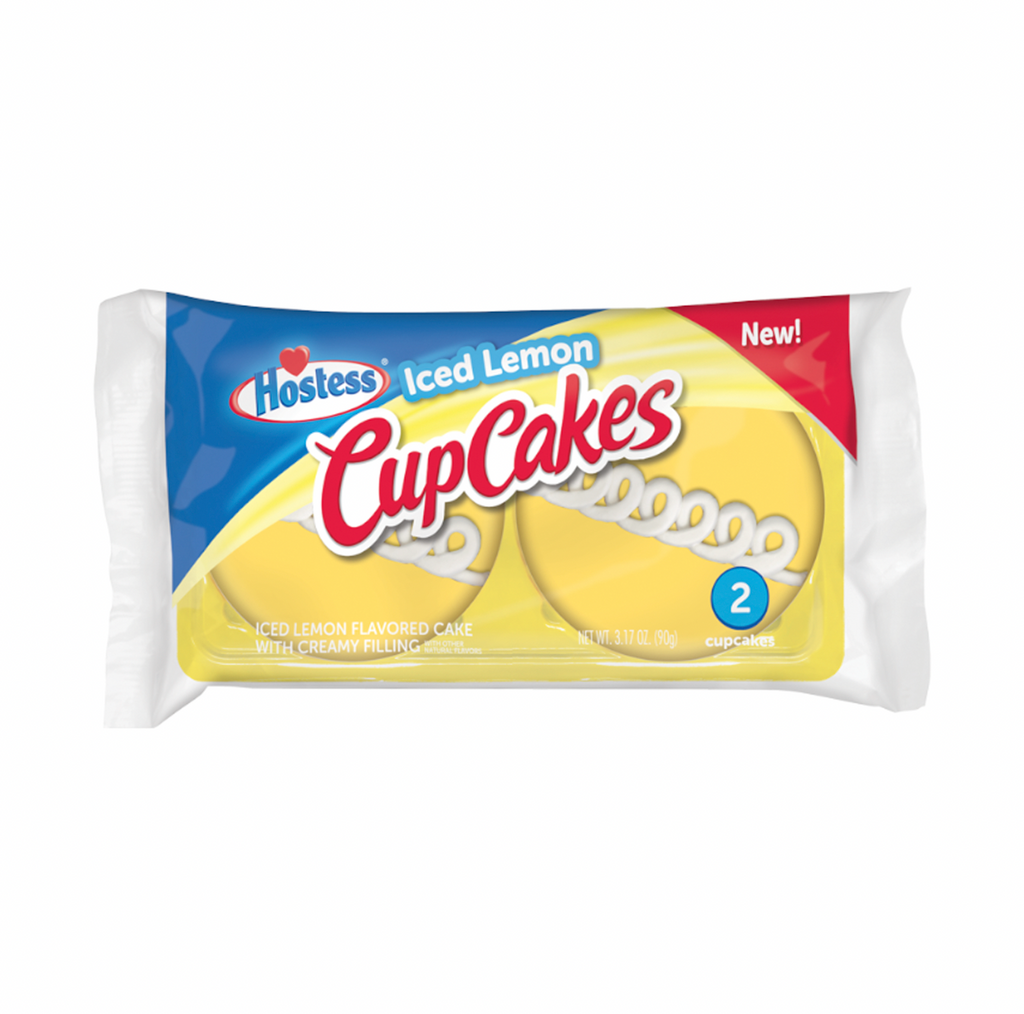 Hostess CupCakes Iced Lemon 2 pack 90g - Sugar Box