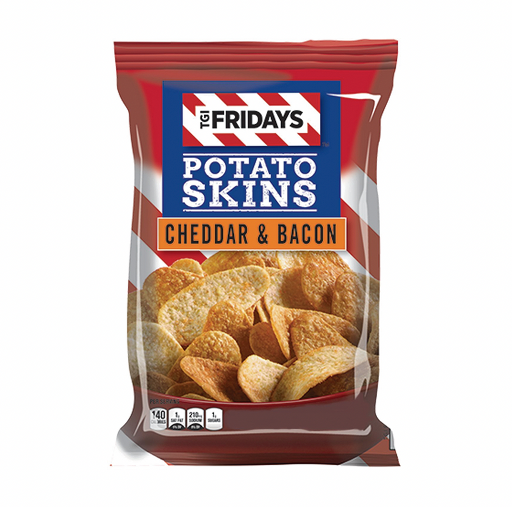 TGI Fridays Cheddar and Bacon Potato Skins 113g - Sugar Box