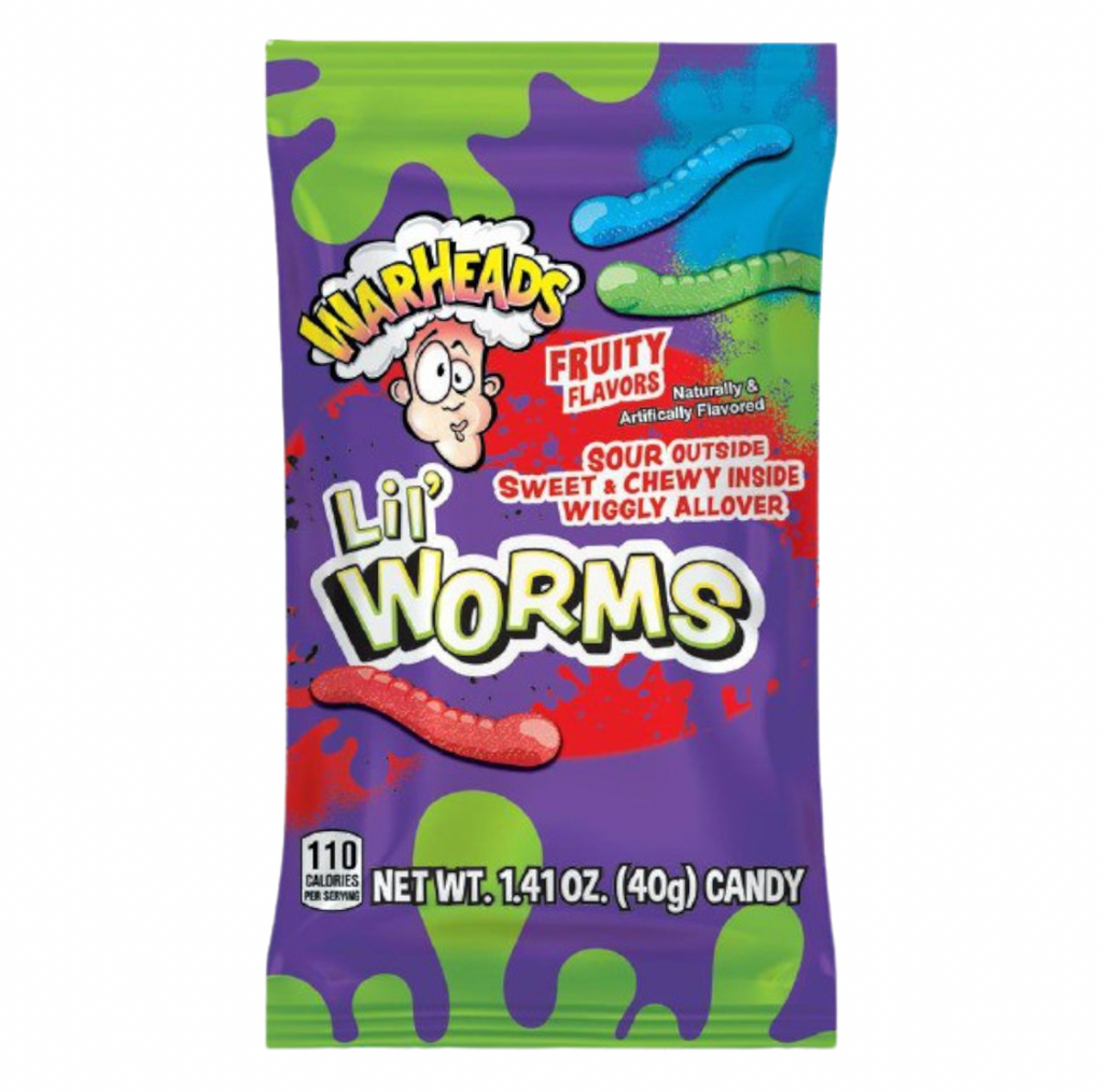 Warheads Lil' Worms 40g - Sugar Box