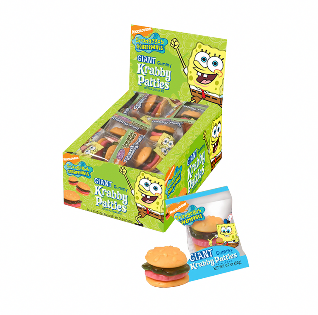 Spongebob Squarepants Giant Gummy Krabby Patties 20g - Sugar Box