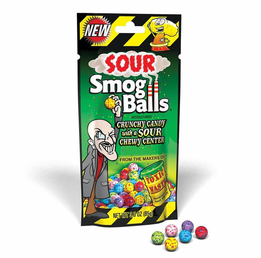 Toxic Waste Sour Smog Balls 85g - Sugar Box