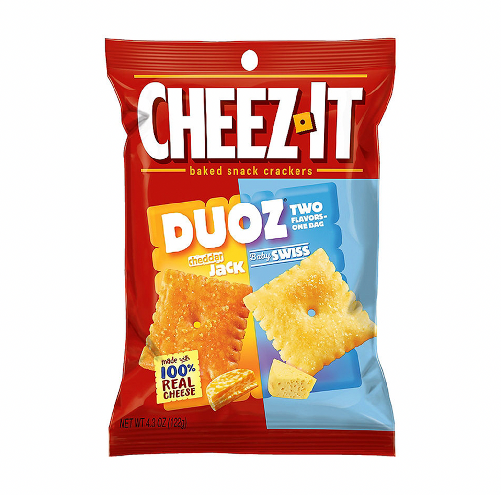 Cheez-It Duoz Cheddar Jack and Baby Swiss 121g - Sugar Box