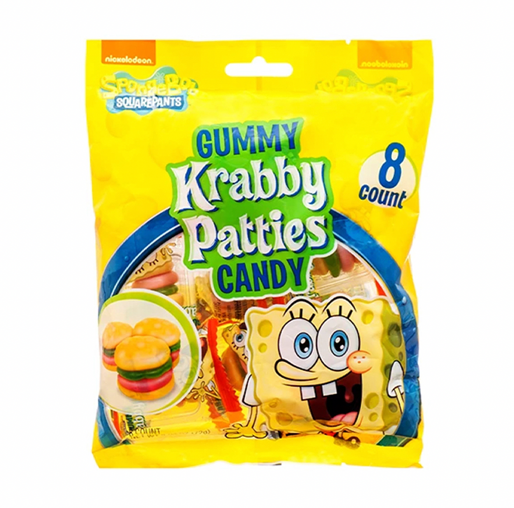 Spongebob Squarepants Gummy Krabby Patties Peg Bag 72g - Sugar Box