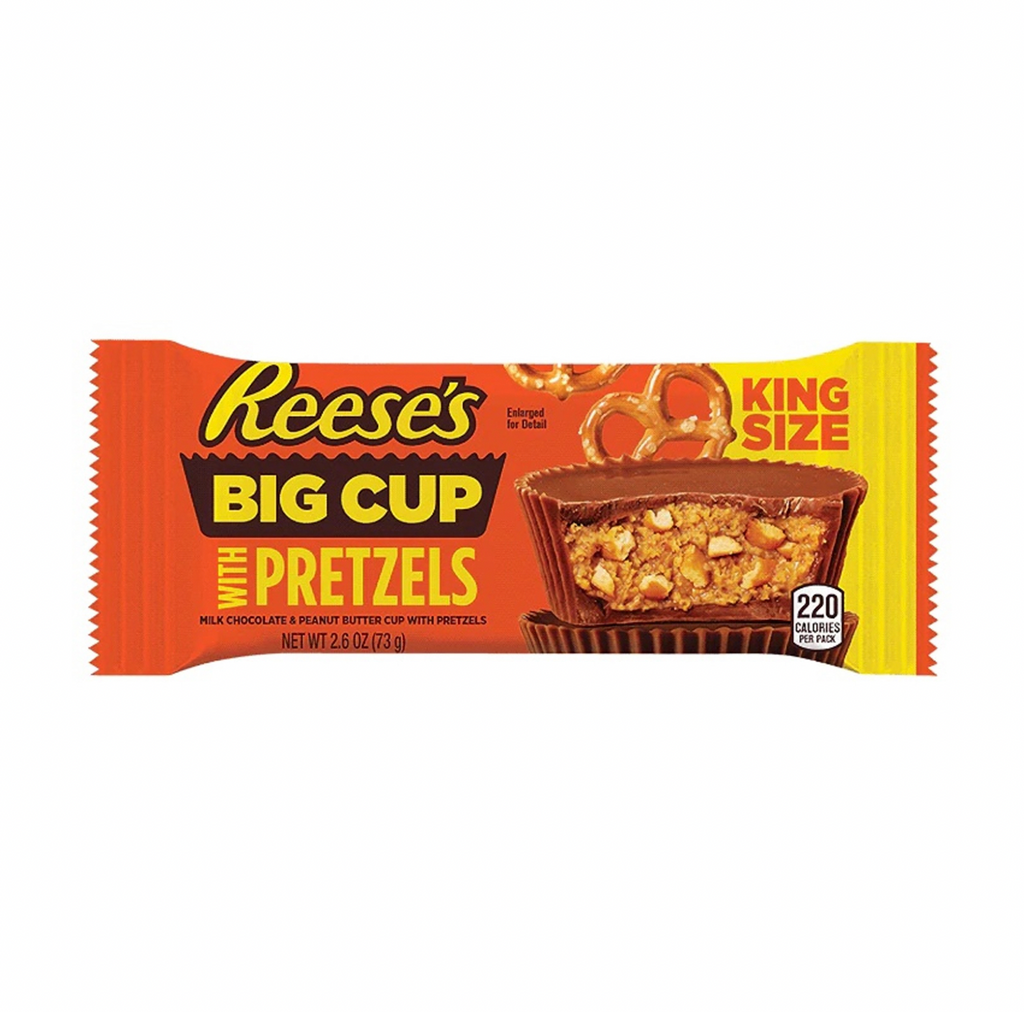 Reese's Big Cup Stuffed With Pretzels King Size 74g - Sugar Box
