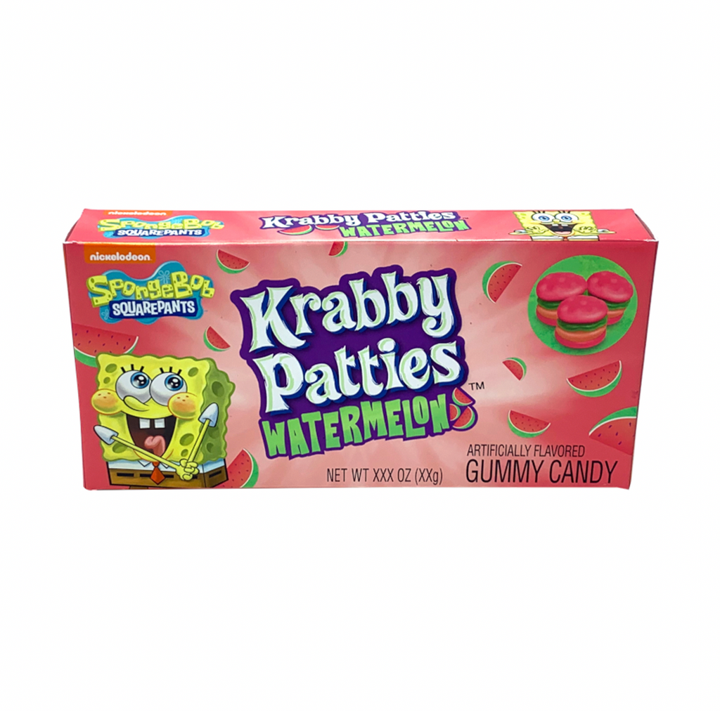 Spongebob Squarepants Gummy Krabby Patties Watermelon 72g - Sugar Box