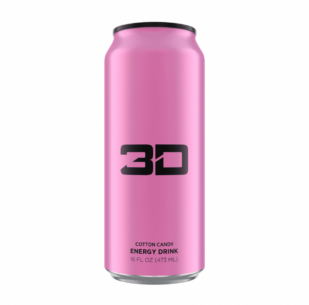 3D Energy Pink (Cotton Candy) 473ml - Sugar Box