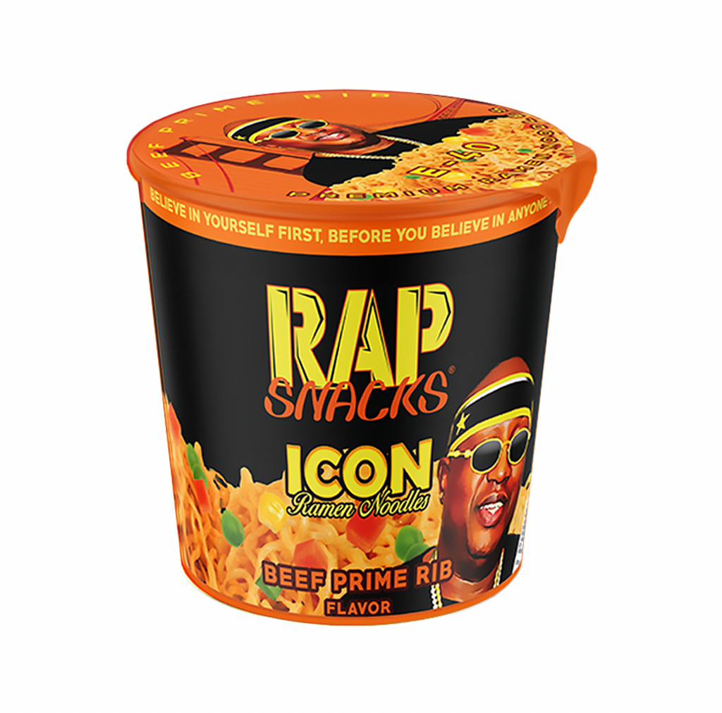 Rap Snacks Icon Ramen Noodles Beef Prime Rib E-40 64g - Sugar Box