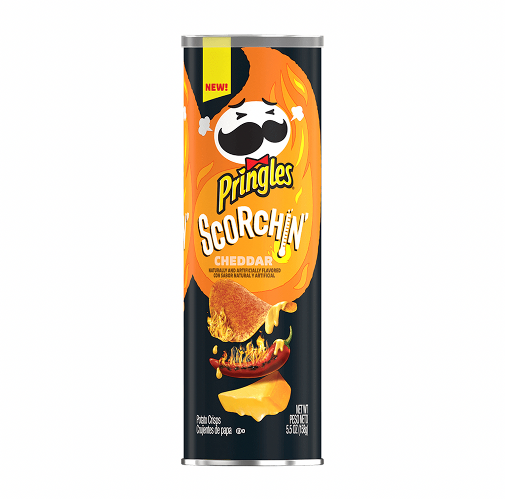 Pringles Scorchin' Cheddar 158g - Sugar Box