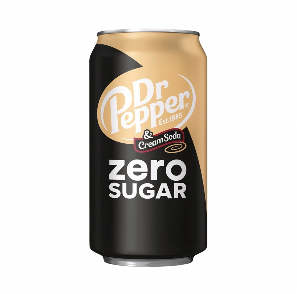 Dr Pepper Zero Cream Soda 355ml - Sugar Box