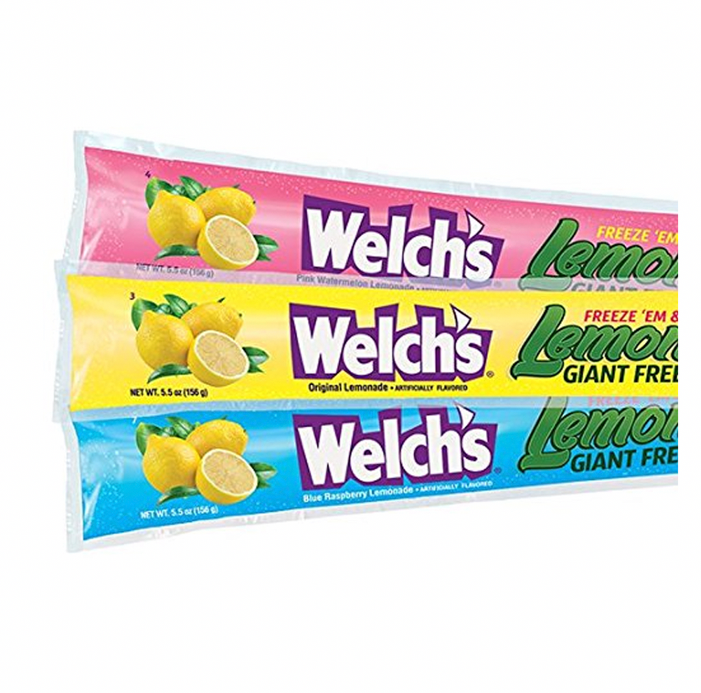 Welch's Lemonade Giant Freezer Pops Single - Sugar Box