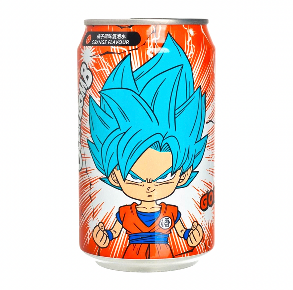 Ocean Bomb Dragon Ball Z Goku Orange Sparkling Water 330ml - Sugar Box