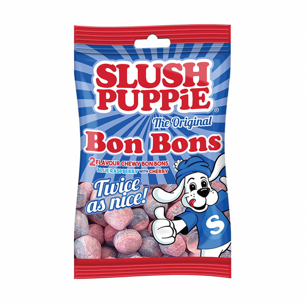 Slush Puppie Blue Raspberry and Cherry Bon Bons 125g - Sugar Box