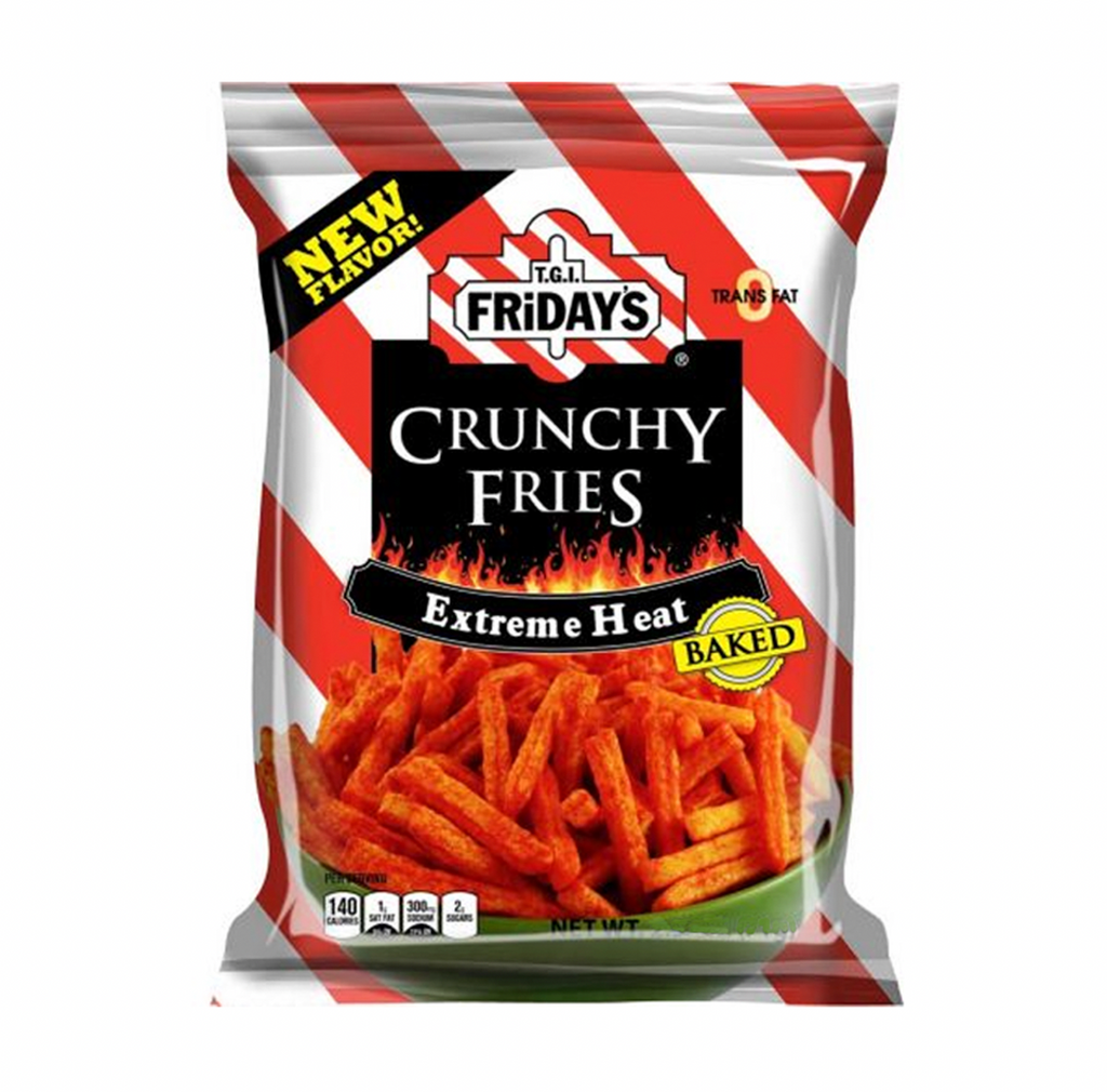 TGI Fridays Extreme Heat Crunchy Fries 99g - Sugar Box