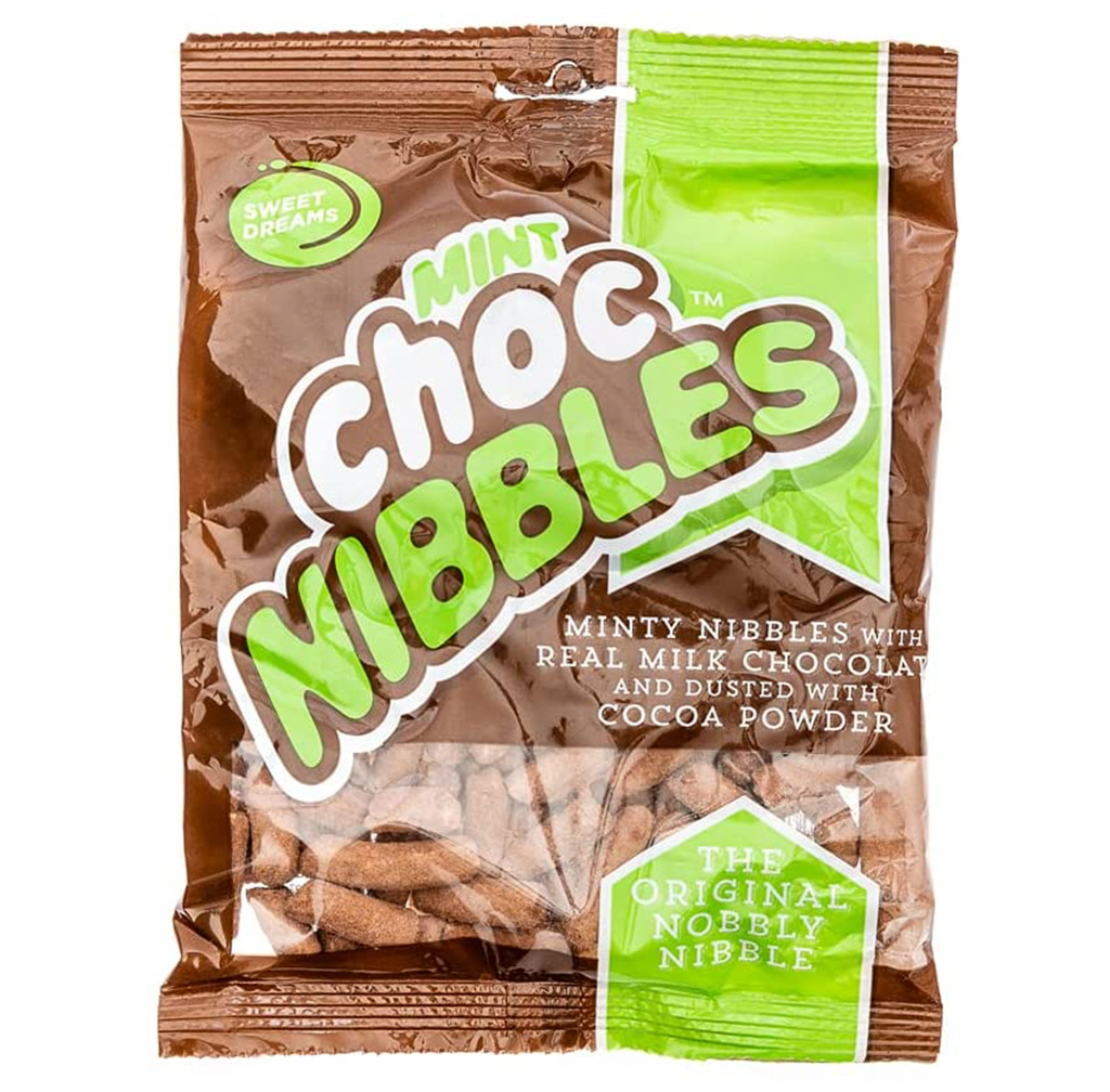 Choc Nibbles Mint Peg Pag 200g - Sugar Box