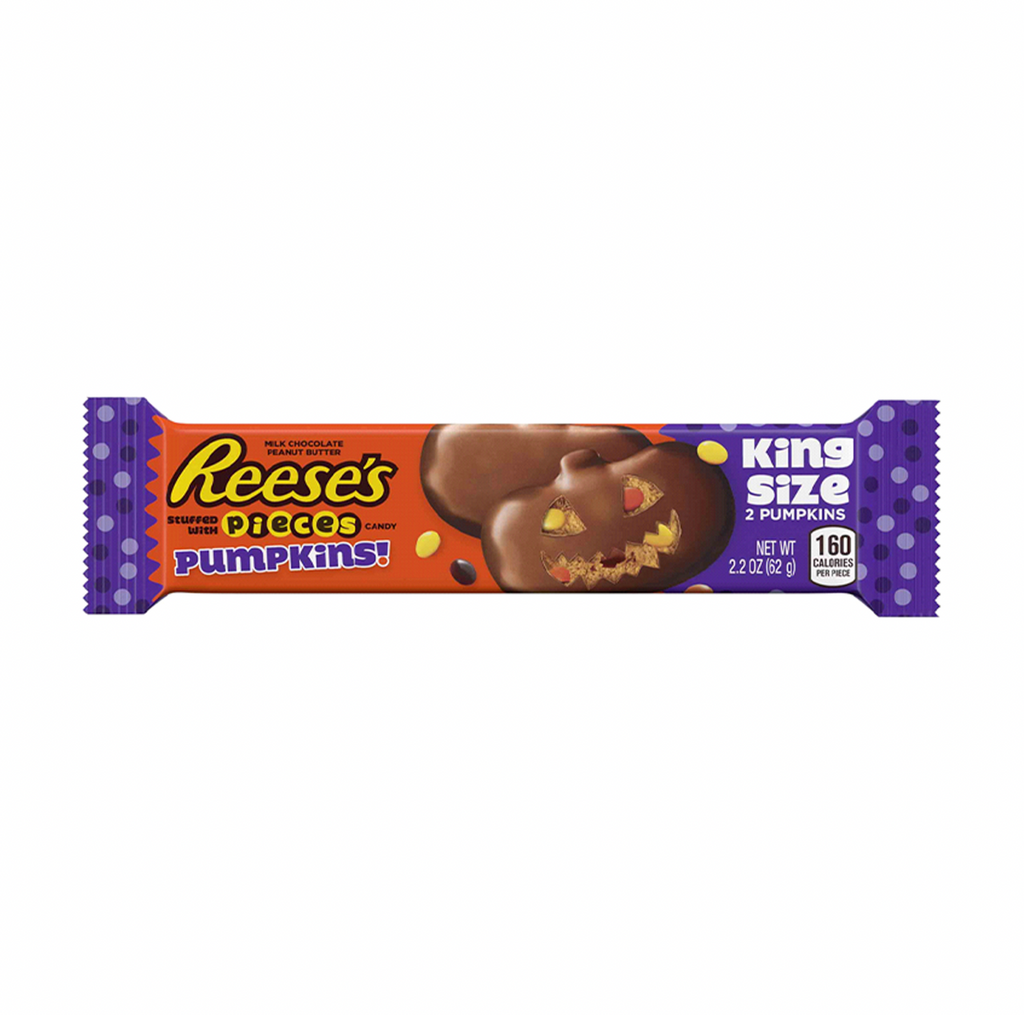 Reese's Peanut Butter Pumpkin with Reese's Pieces King Size 62g - BEST BEFORE DATED APRIL 22 - Sugar Box