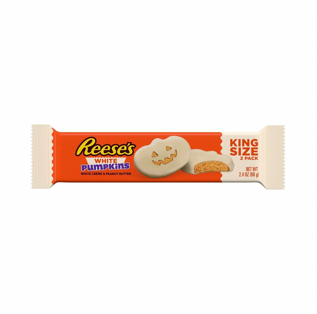 Reese's White Peanut Butter Pumpkin King Size 68g - BEST BEFORE DATED APRIL 22 - Sugar Box