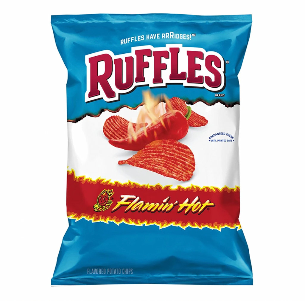Ruffles Flamin' Hot 184g - BEST BEFORE DATED APRIL 22 - Sugar Box