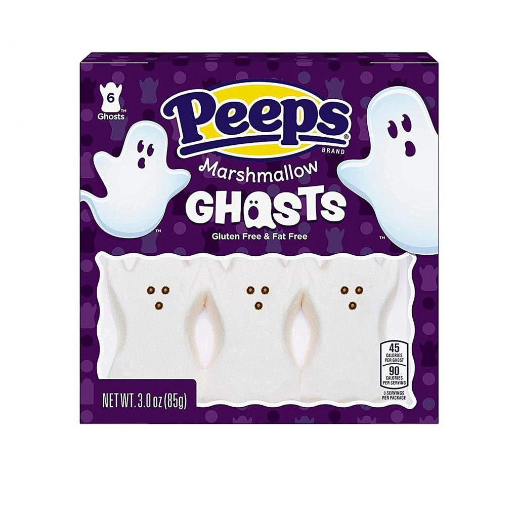 Peeps Halloween Marshmallow Ghosts 6 Pack 85g - Sugar Box