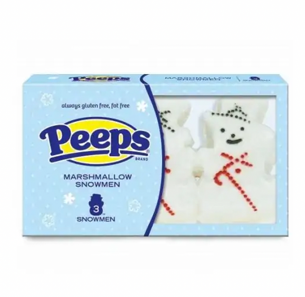 Peeps Marshmallow Snowmen 3 pack 42g - Sugar Box
