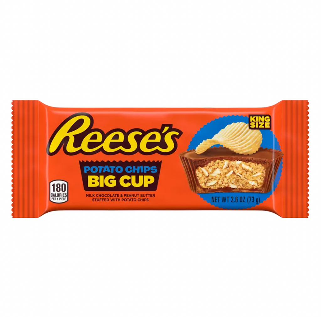Reese's Big Cup Stuffed With Potato Chips King Size 73g - Sugar Box