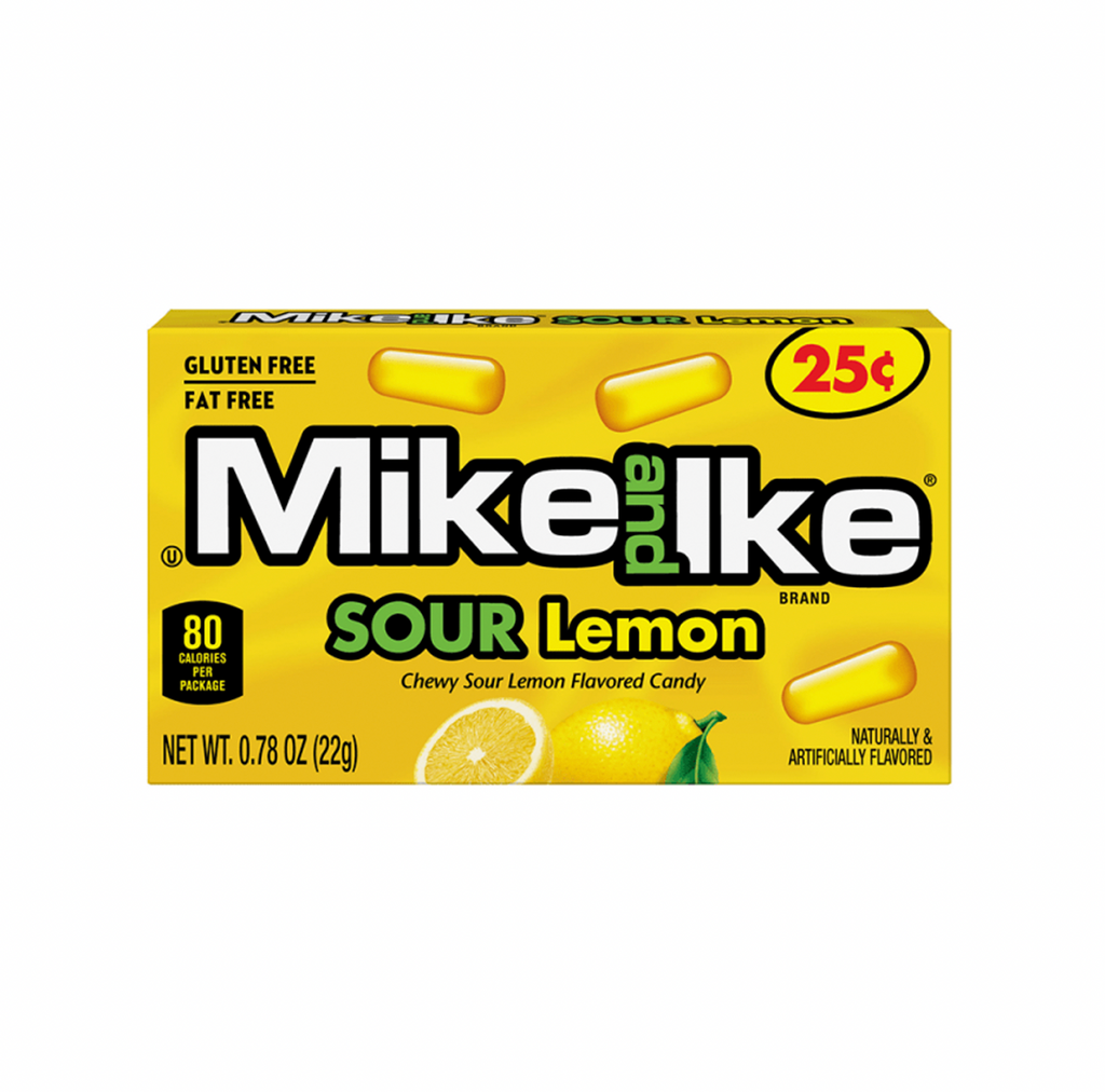 Mike and Ike Sour Lemon 22g - Sugar Box