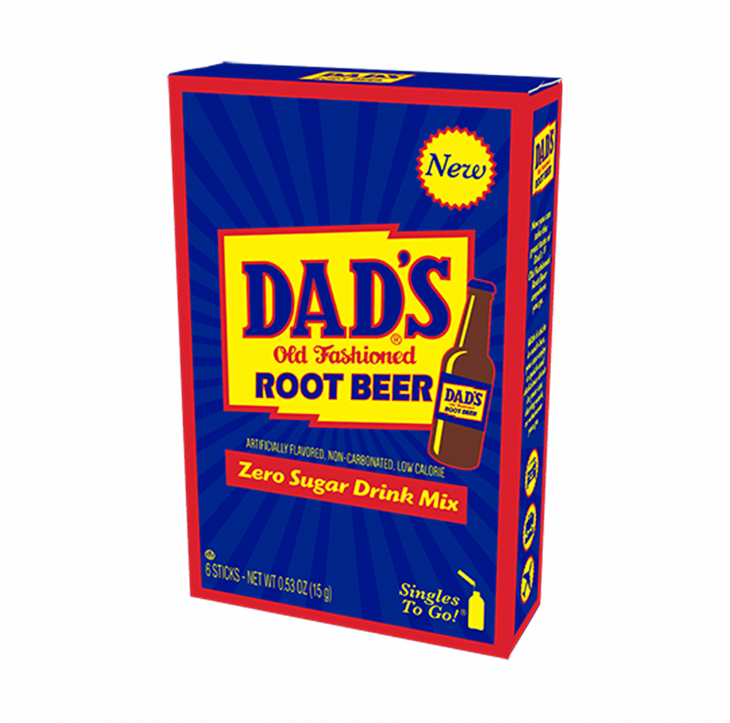 Dad's Root Beer Zero Sugar Drink Mix Singles To Go 15g - Sugar Box