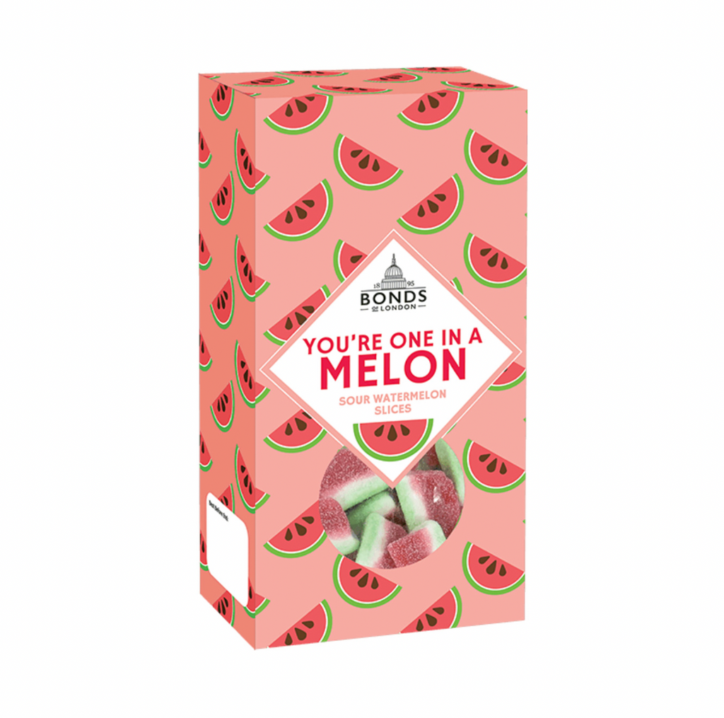 Bond's Watermelon Slices Pun "You're one in a Melon" Gift Box 180g - Sugar Box