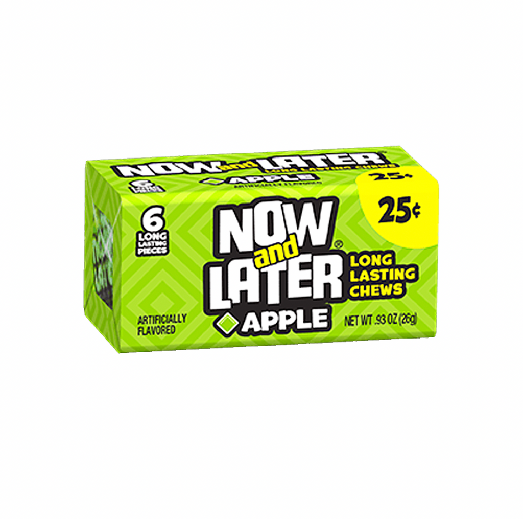 Now and Later Apple 6 Piece 26g - Sugar Box