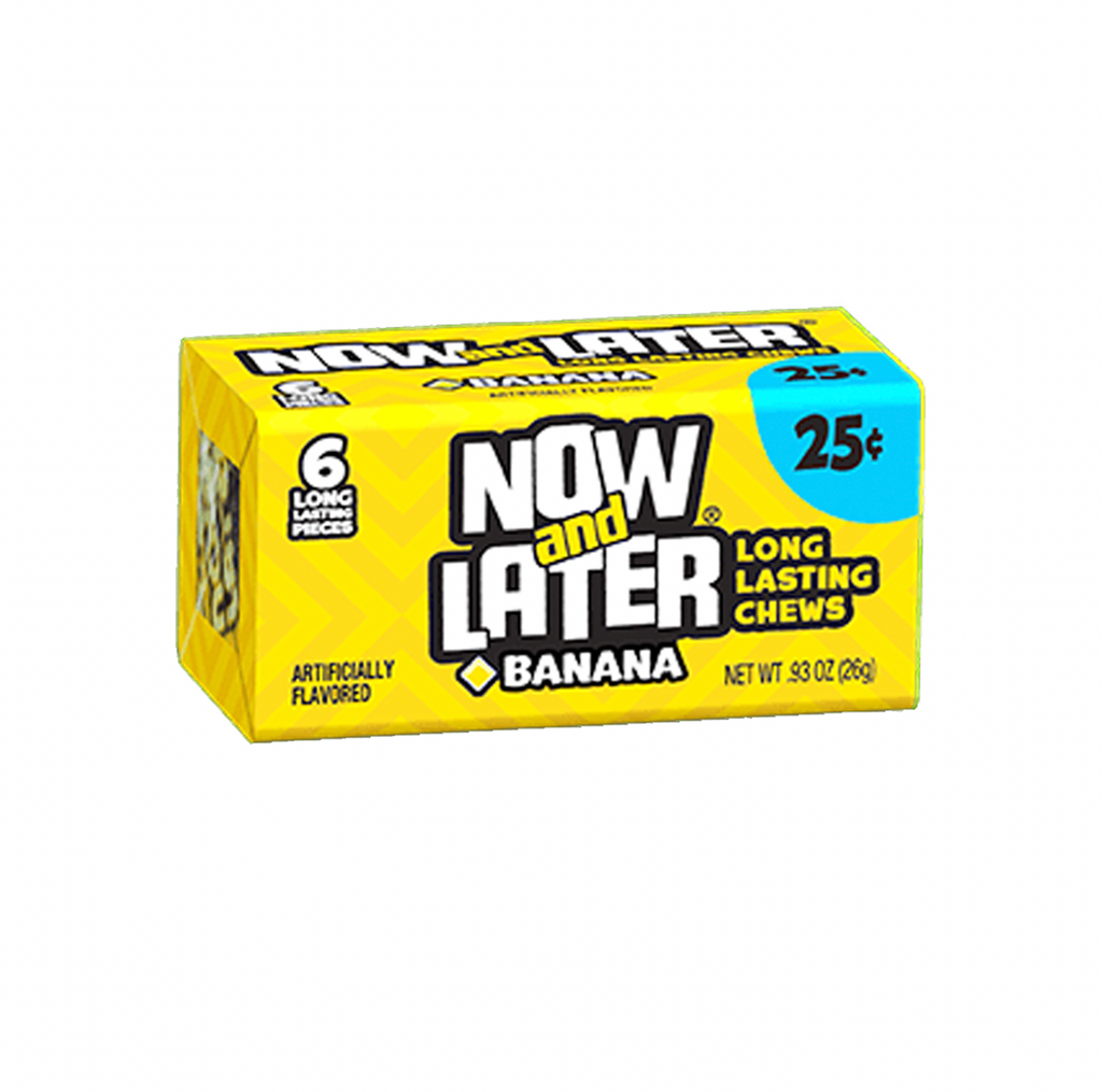 Now and Later Banana 6 Piece 26g - Sugar Box