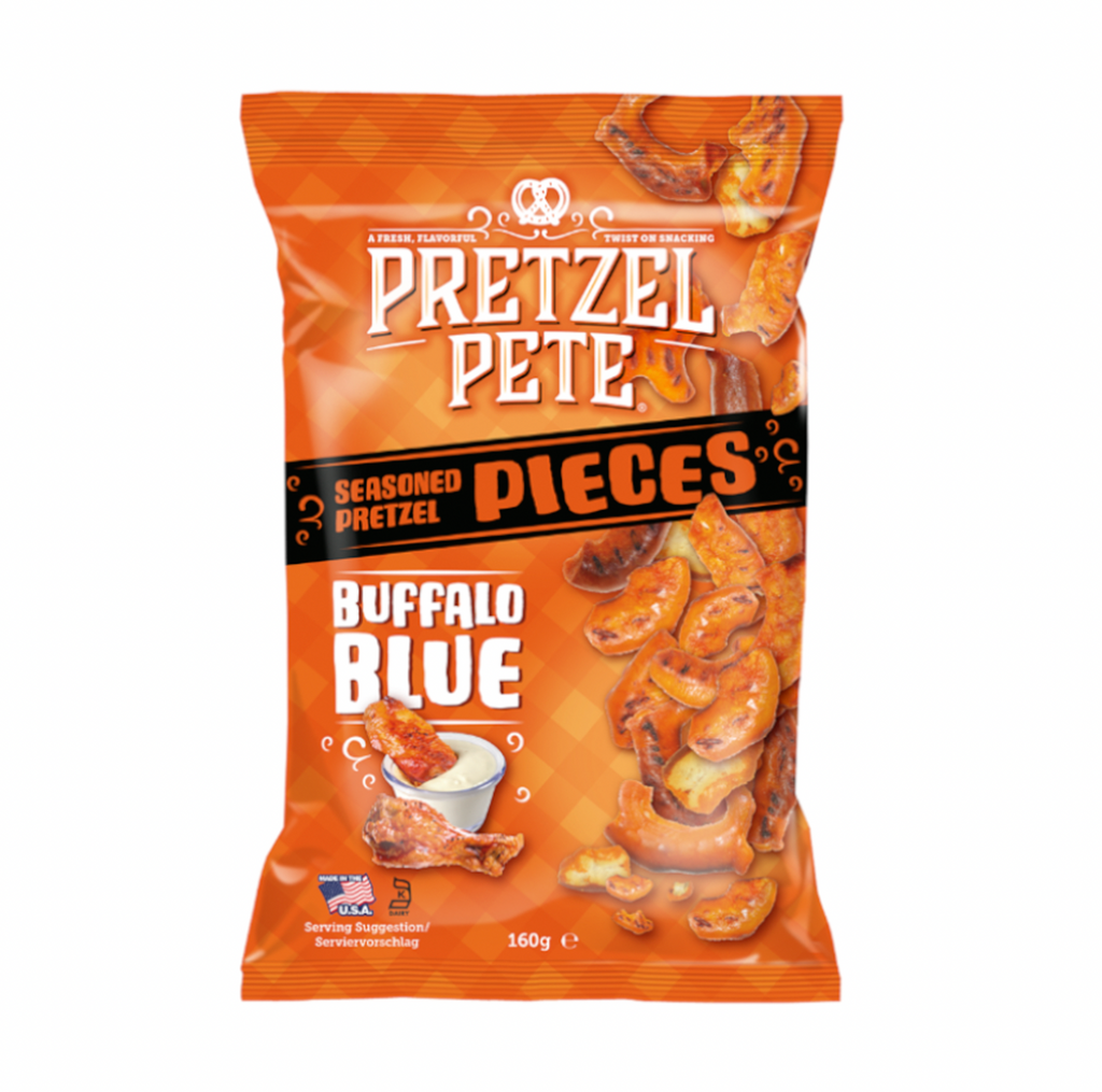 Pretzel Pete Pretzel Pieces Buffalo Blue 160g - Sugar Box
