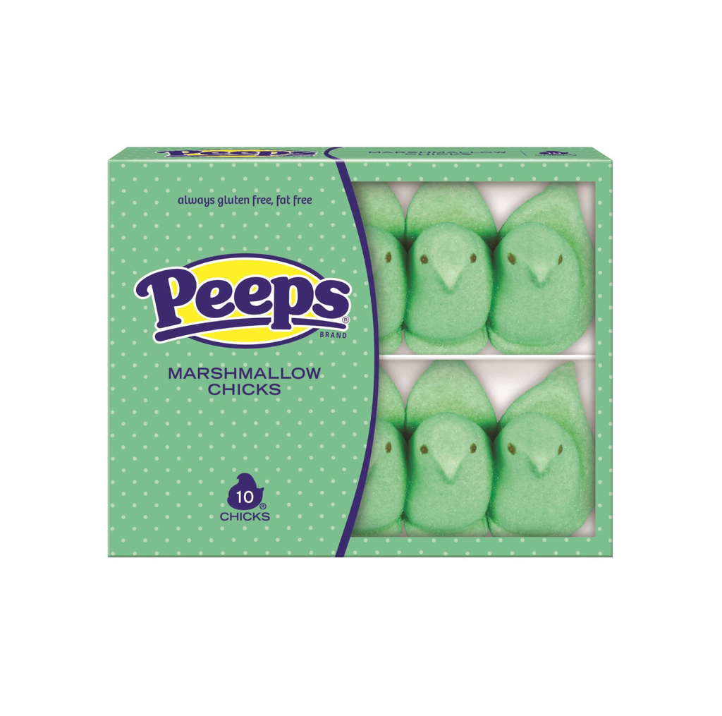 Peeps Green Marshmallow Chicks 10 Pack 85g - Sugar Box
