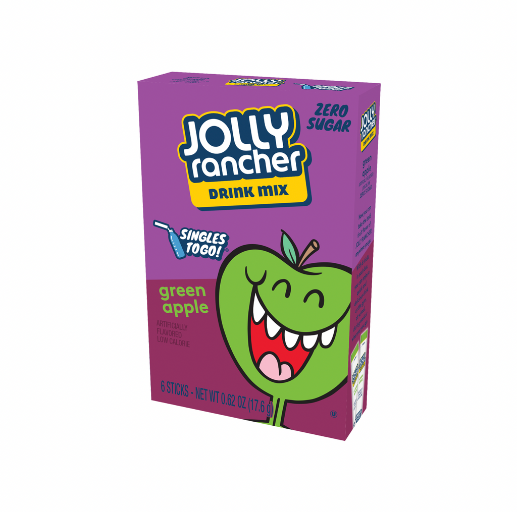 Jolly Rancher Singles To Go 6 Pack Green Apple - Sugar Box