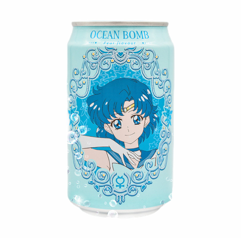 Ocean Bomb Sailor Moon Pear Sparkling Water 330ml - Sugar Box