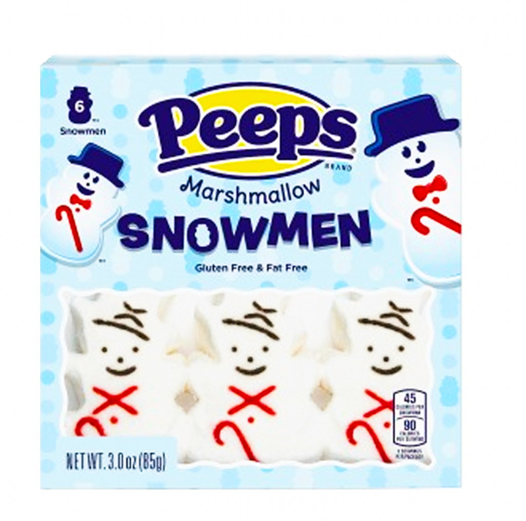 Peeps Marshmallow Snowmen 6 pack 85g - Sugar Box