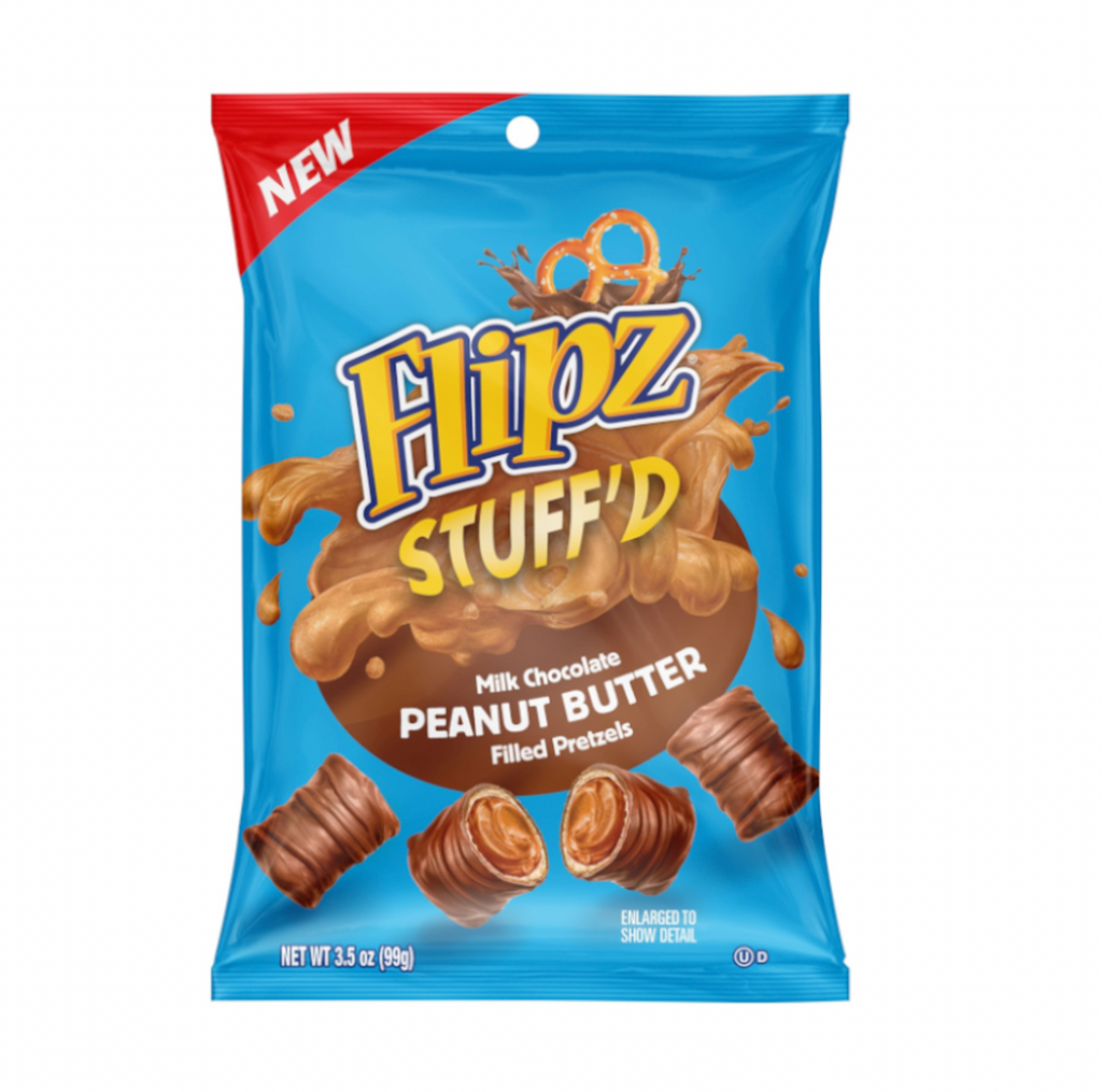 Flipz Stuffed Peanut Butter Filled Pretzels 99g - Sugar Box