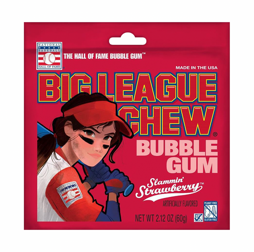 Big League Chew Strawberry 60g - Sugar Box