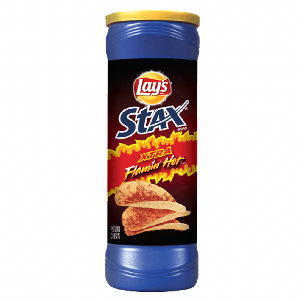 Frito Lays Stax Xtra Flamin Hot Chips 155g - Sugar Box