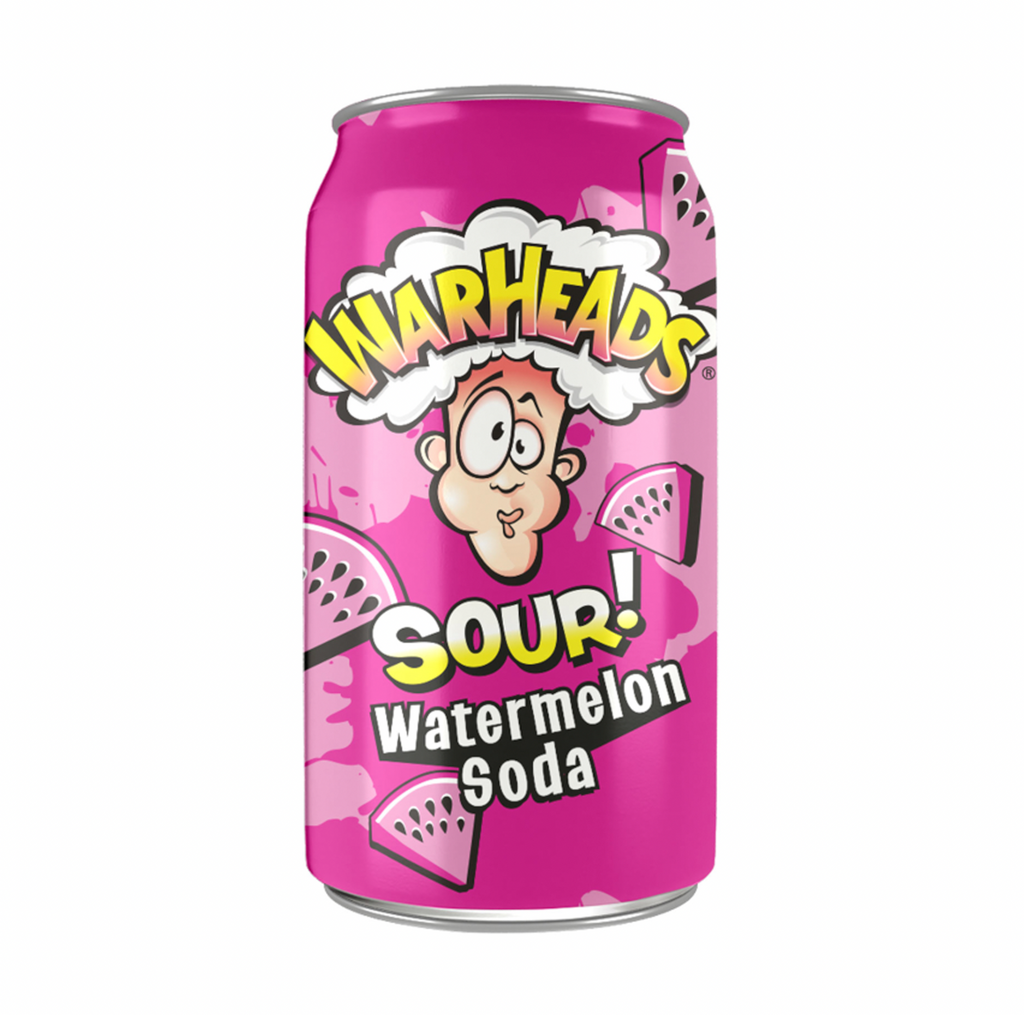 Warheads Sour! Soda Watermelon 355ml - Sugar Box