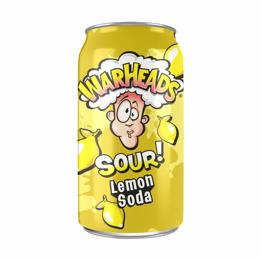 Warheads Sour! Soda Lemon 355ml - Sugar Box