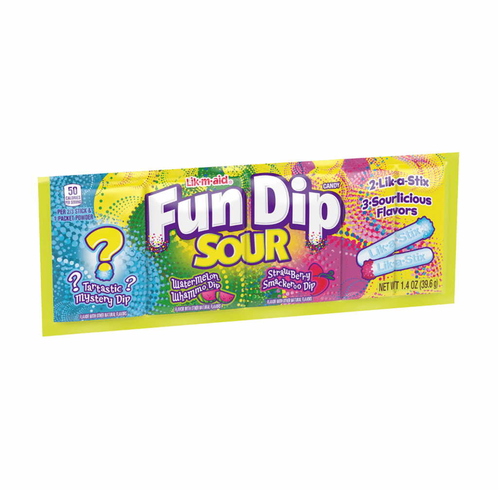 Fun Dip Sour 3 Flavours 39g - Sugar Box