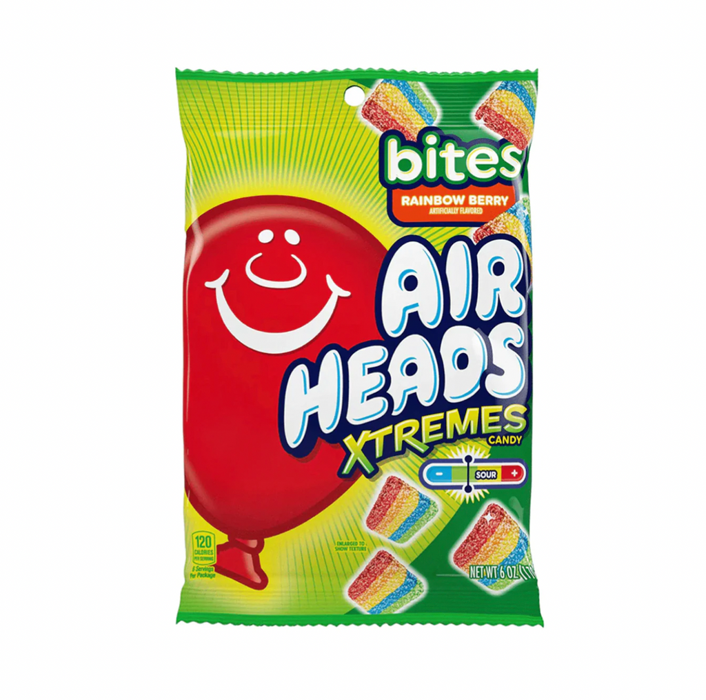 Airhead Extremes Bites Rainbow Berry 170g - Sugar Box