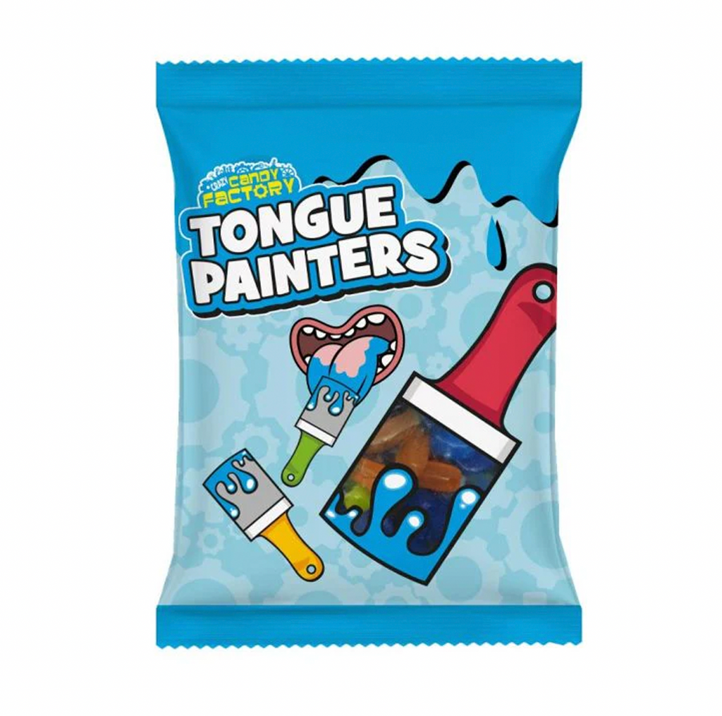 Crazy Candy Factory Tongue Painter Bags 140g - Sugar Box