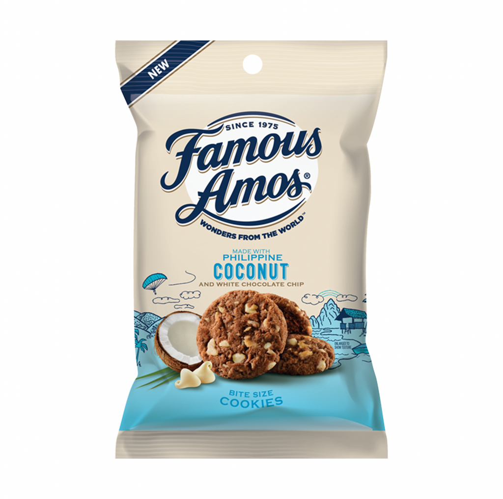 Famous Amos White Chocolate & Coconut Cookies 28g - Sugar Box